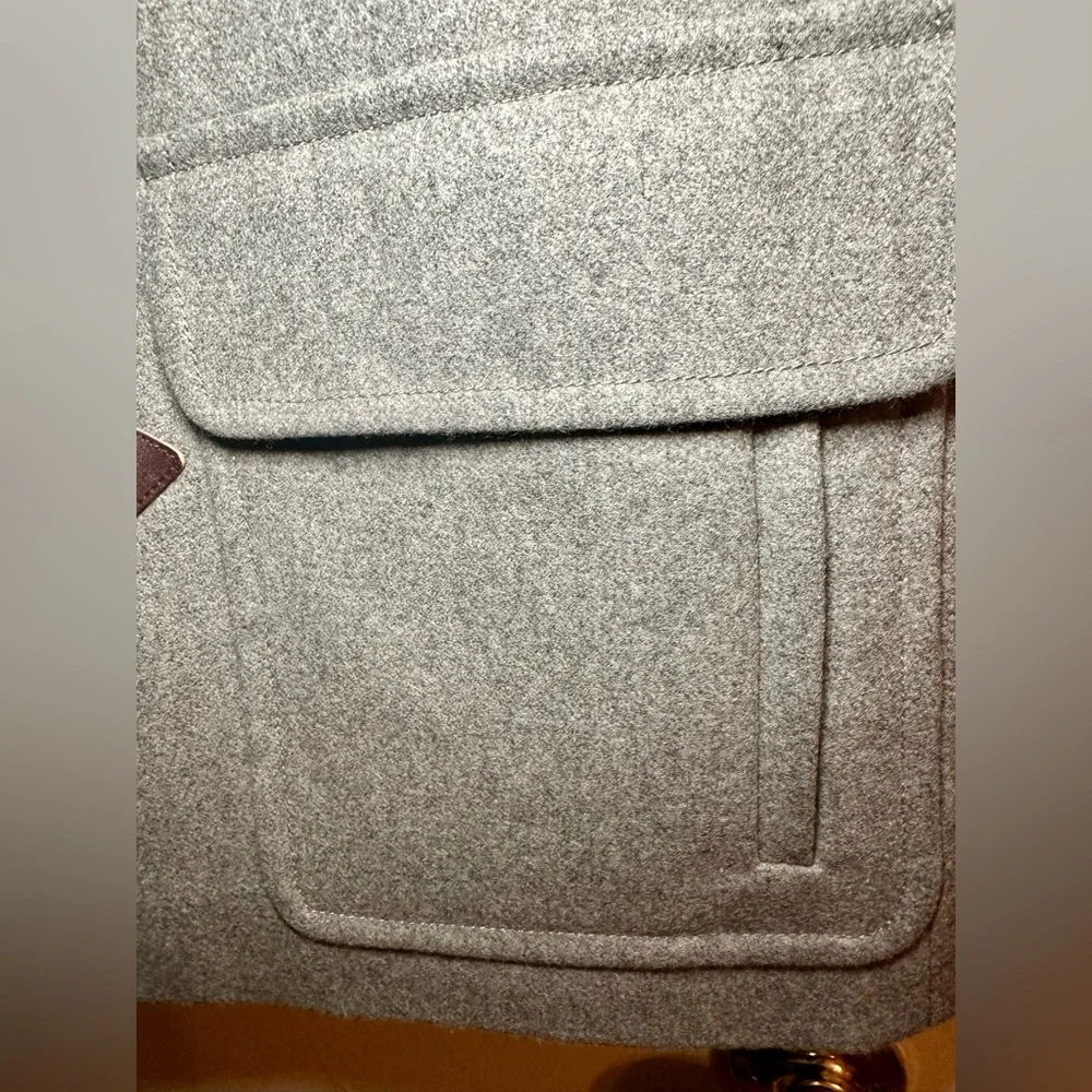 J. Crew gray classic duffle coat with toggles Size 12 - Picture 8 of 16